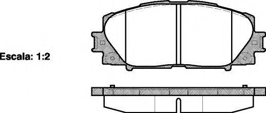 WOKING P1324300 Комплект гальмівних колодок, дискове гальмо