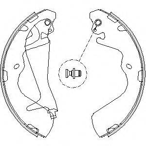 WOKING Z421500 Комплект гальмівних колодок