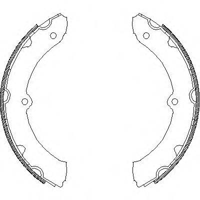 WOKING Z431400 Комплект гальмівних колодок