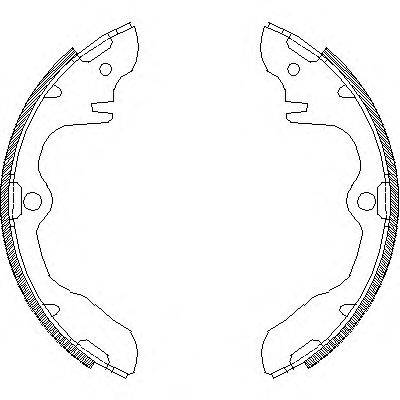WOKING Z433900 Комплект гальмівних колодок