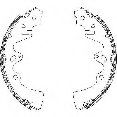 WOKING Z434800 Комплект гальмівних колодок