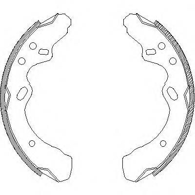 WOKING Z436600 Комплект гальмівних колодок