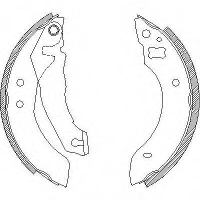 WOKING Z451000 Комплект гальмівних колодок