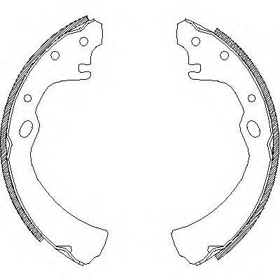 WOKING Z464900 Комплект гальмівних колодок