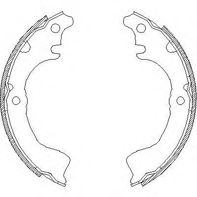 WOKING Z470000 Комплект гальмівних колодок