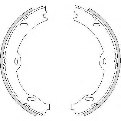 WOKING Z470800 Комплект гальмівних колодок, стоянкова гальмівна система