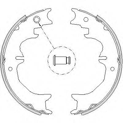 WOKING Z472700 Комплект гальмівних колодок, стоянкова гальмівна система