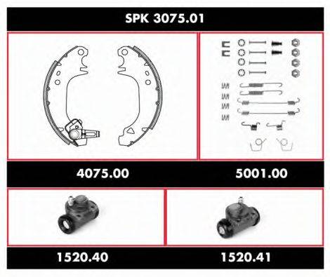 WOKING SPK307501 Комплект гальм, барабанний гальмівний механізм