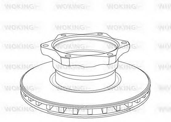 WOKING NSA105220 гальмівний диск