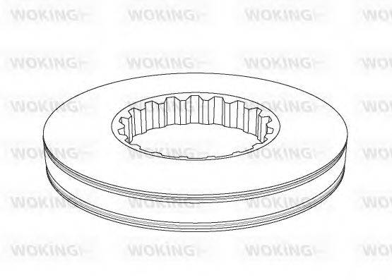 WOKING NSA116110 гальмівний диск