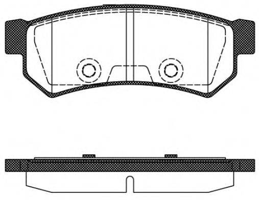 WOKING P1148310 Комплект гальмівних колодок, дискове гальмо