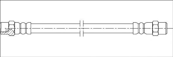 WOKING G190027 Гальмівний шланг