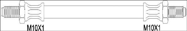 WOKING G190356 Гальмівний шланг