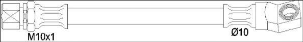 WOKING G195000 Гальмівний шланг