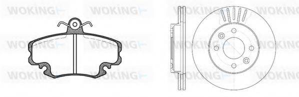 WOKING 8041305 Комплект гальм, дисковий гальмівний механізм