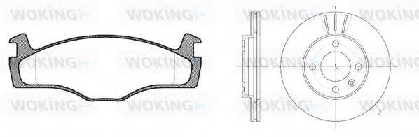 WOKING 8071300 Комплект гальм, дисковий гальмівний механізм