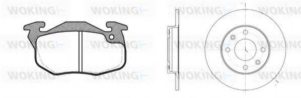 WOKING 8092300 Комплект гальм, дисковий гальмівний механізм