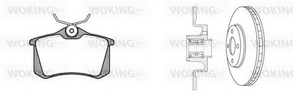 WOKING 8363324 Комплект гальм, дисковий гальмівний механізм