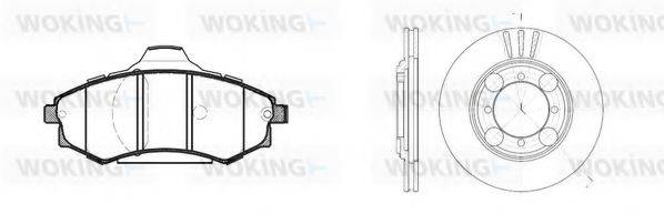 WOKING 8218302 Комплект гальм, дисковий гальмівний механізм