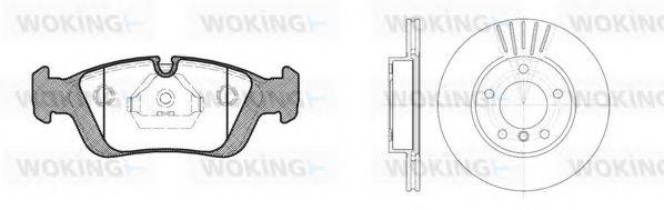 WOKING 8284301 Комплект гальм, дисковий гальмівний механізм