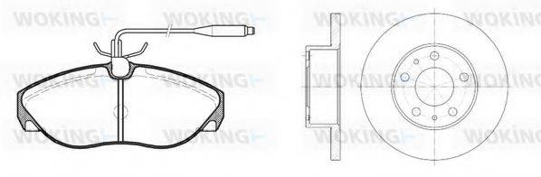 WOKING 8586300 Комплект гальм, дисковий гальмівний механізм