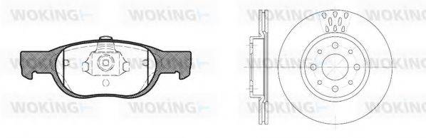 WOKING 8488301 Комплект гальм, дисковий гальмівний механізм