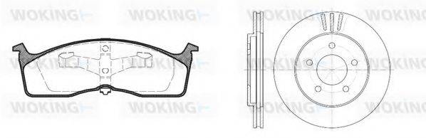 WOKING 8710300 Комплект гальм, дисковий гальмівний механізм