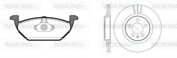 WOKING 8733304 Комплект гальм, дисковий гальмівний механізм