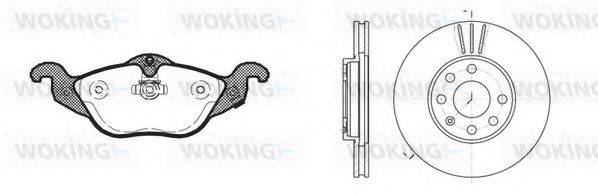 WOKING 8784300 Комплект гальм, дисковий гальмівний механізм
