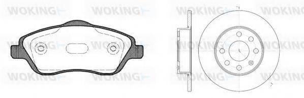 WOKING 8674305 Комплект гальм, дисковий гальмівний механізм