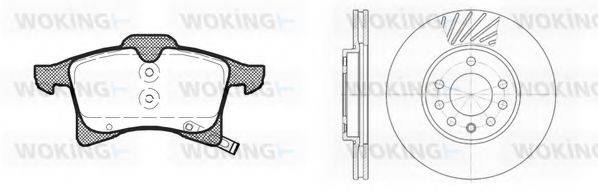 WOKING 81136300 Комплект гальм, дисковий гальмівний механізм