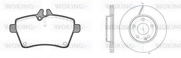 WOKING 81044300 Комплект гальм, дисковий гальмівний механізм