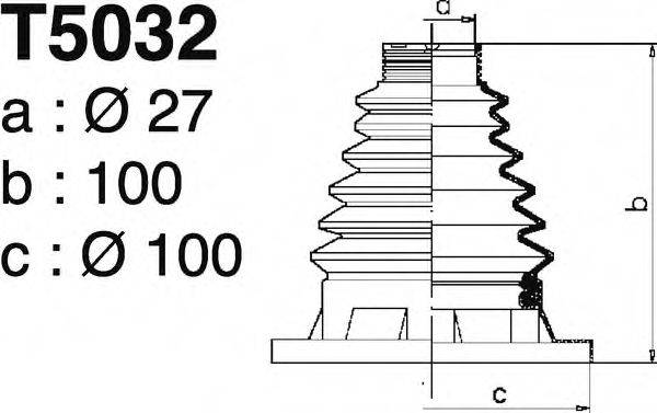 DEPA T5032 Комплект пильника, приводний вал