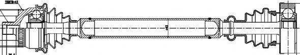 GSP 203001 Приводний вал