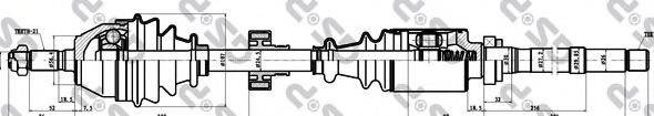 GSP 210017 Приводний вал
