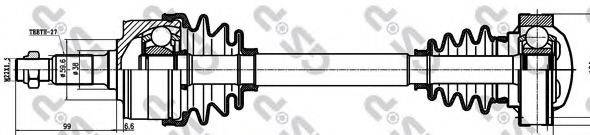 GSP 235016 Приводний вал