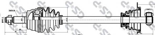 GSP 244012 Приводний вал