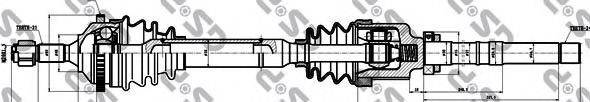 GSP 245010 Приводний вал
