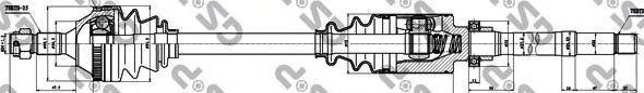 GSP 245156 Приводний вал