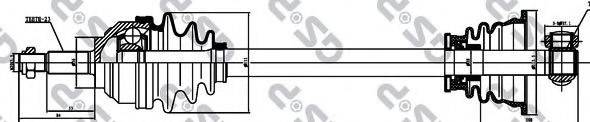 GSP 250227 Приводний вал
