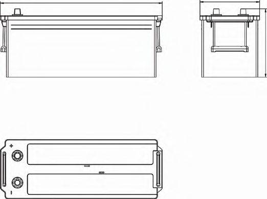 CENTRA CF1453 Стартерна акумуляторна батарея; Стартерна акумуляторна батарея