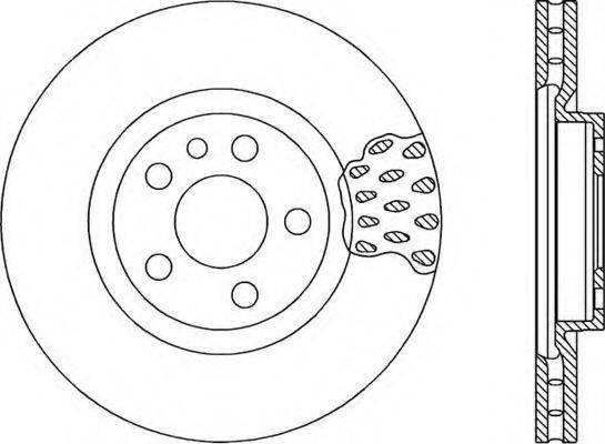 OPEN PARTS BDR101820 гальмівний диск