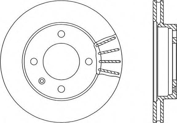 OPEN PARTS BDR115820 гальмівний диск