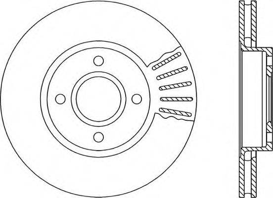 OPEN PARTS BDR119020 гальмівний диск