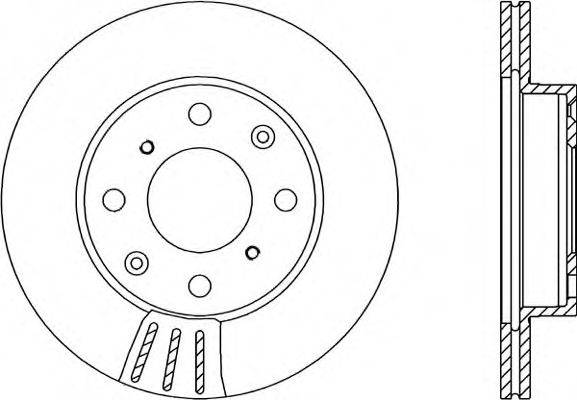 OPEN PARTS BDR120320 гальмівний диск