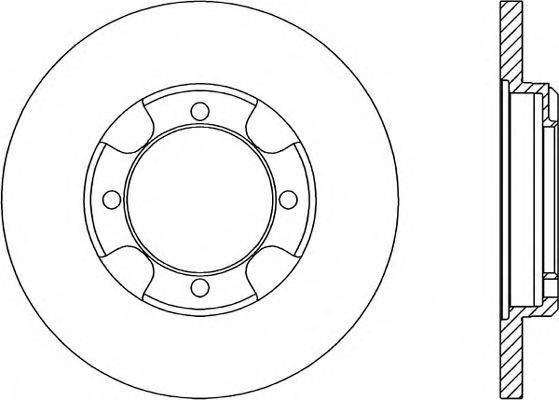 OPEN PARTS BDR134710 гальмівний диск