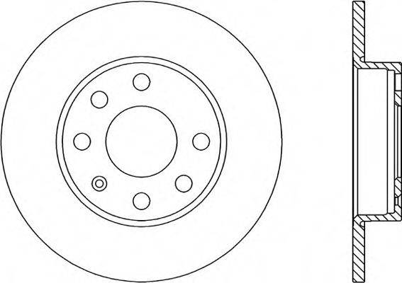 OPEN PARTS BDR140210 гальмівний диск