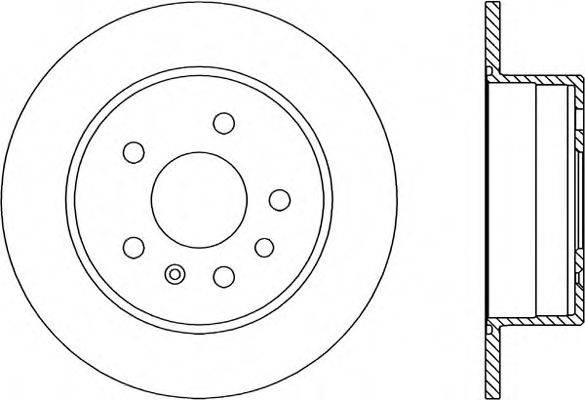 OPEN PARTS BDR140810 гальмівний диск