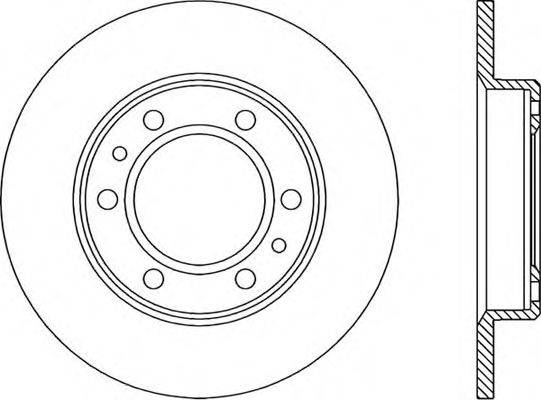 OPEN PARTS BDR153010 гальмівний диск