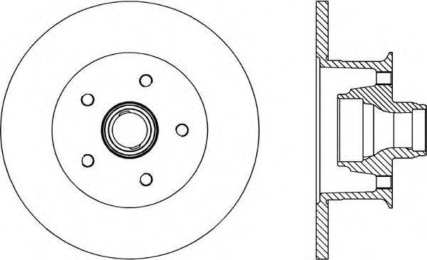 OPEN PARTS BDR157610 гальмівний диск